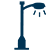 Dark blue streetlight icon