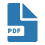 Icon image of a PDF document