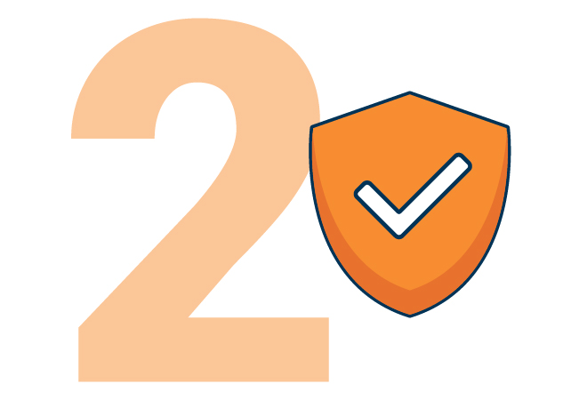 graphic with number one and windmills