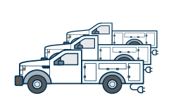 EV Fleet trucks